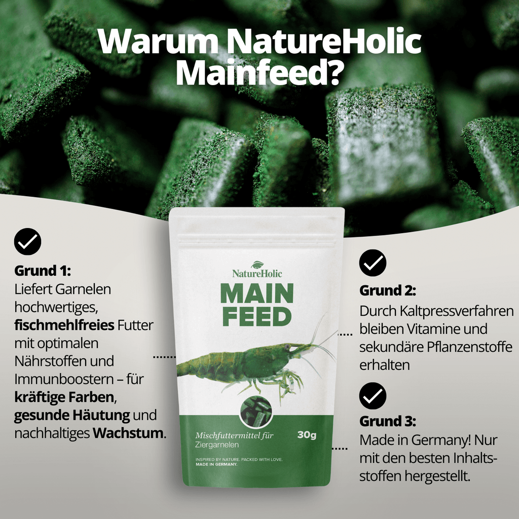 NatureHolic - Mainfeed Garnelenfutter - 30g