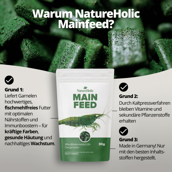 NatureHolic - Mainfeed Garnelenfutter - 30g