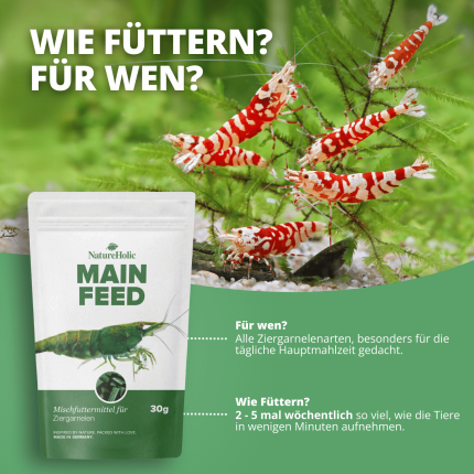 NatureHolic - Mainfeed Garnelenfutter - 30g