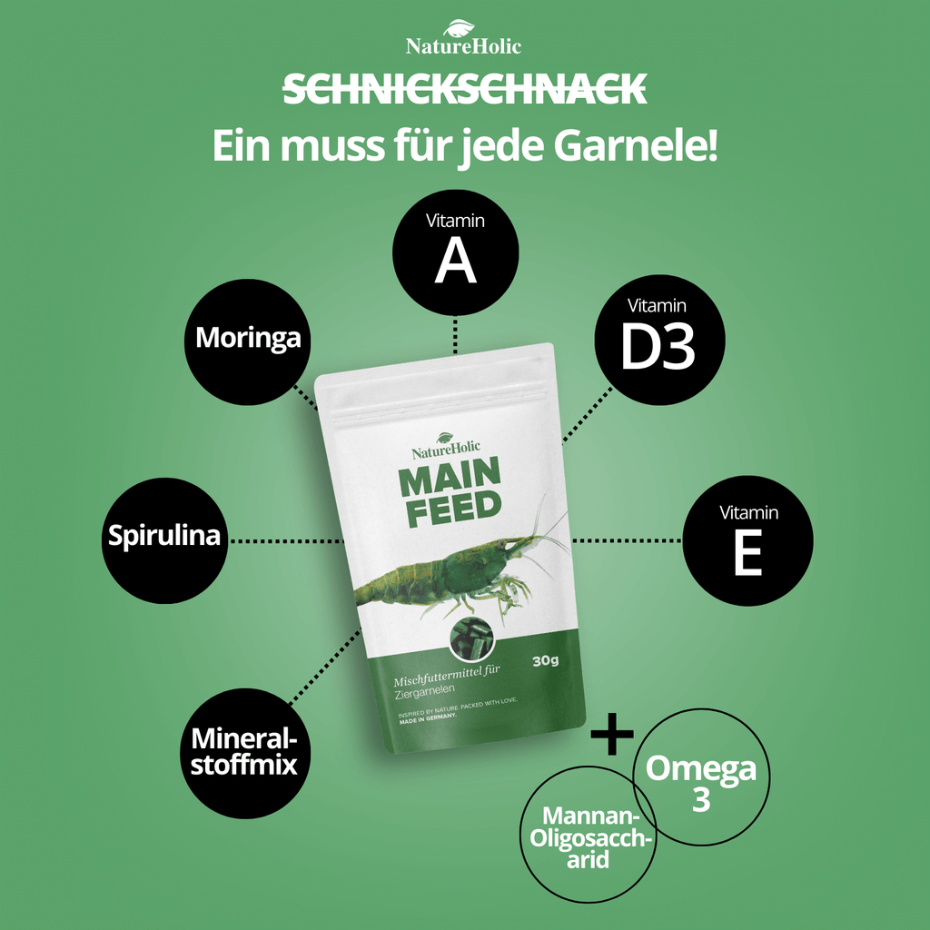 NatureHolic - Mainfeed Garnelenfutter - 30g