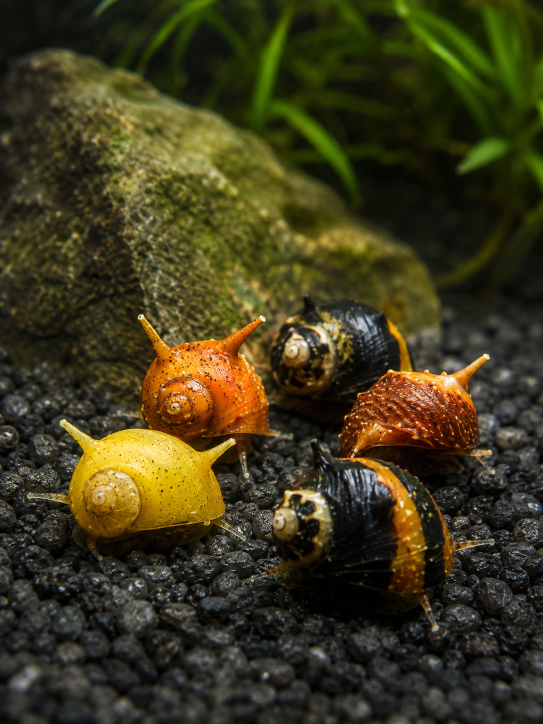 Bunte Geweihschnecke (Clithon sp.)