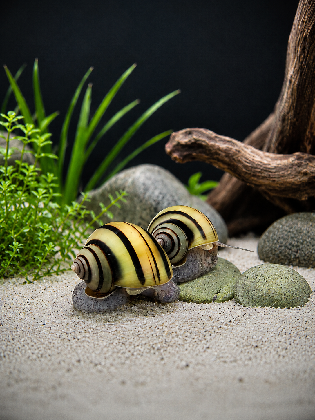 Zebra Apfelschnecke lat. Asolene spixi