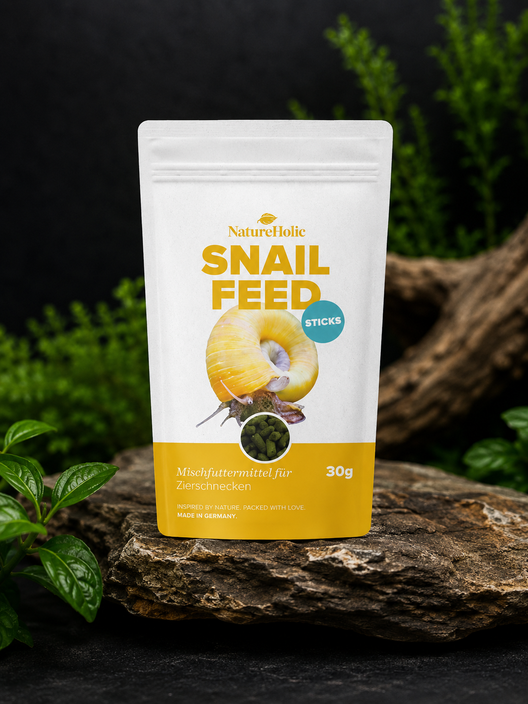 NatureHolic - Schneckenfeed Sticks - 30g - Snailfeed Sticks