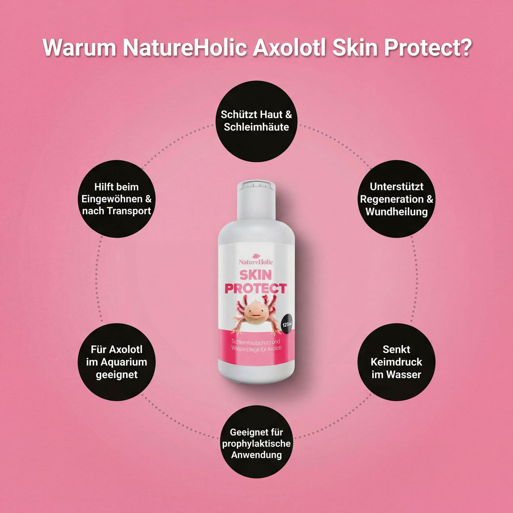 NatureHolic Axolotl Skin Protect - 125ml Schleimhautschutz & Hautpflege für Axolotl