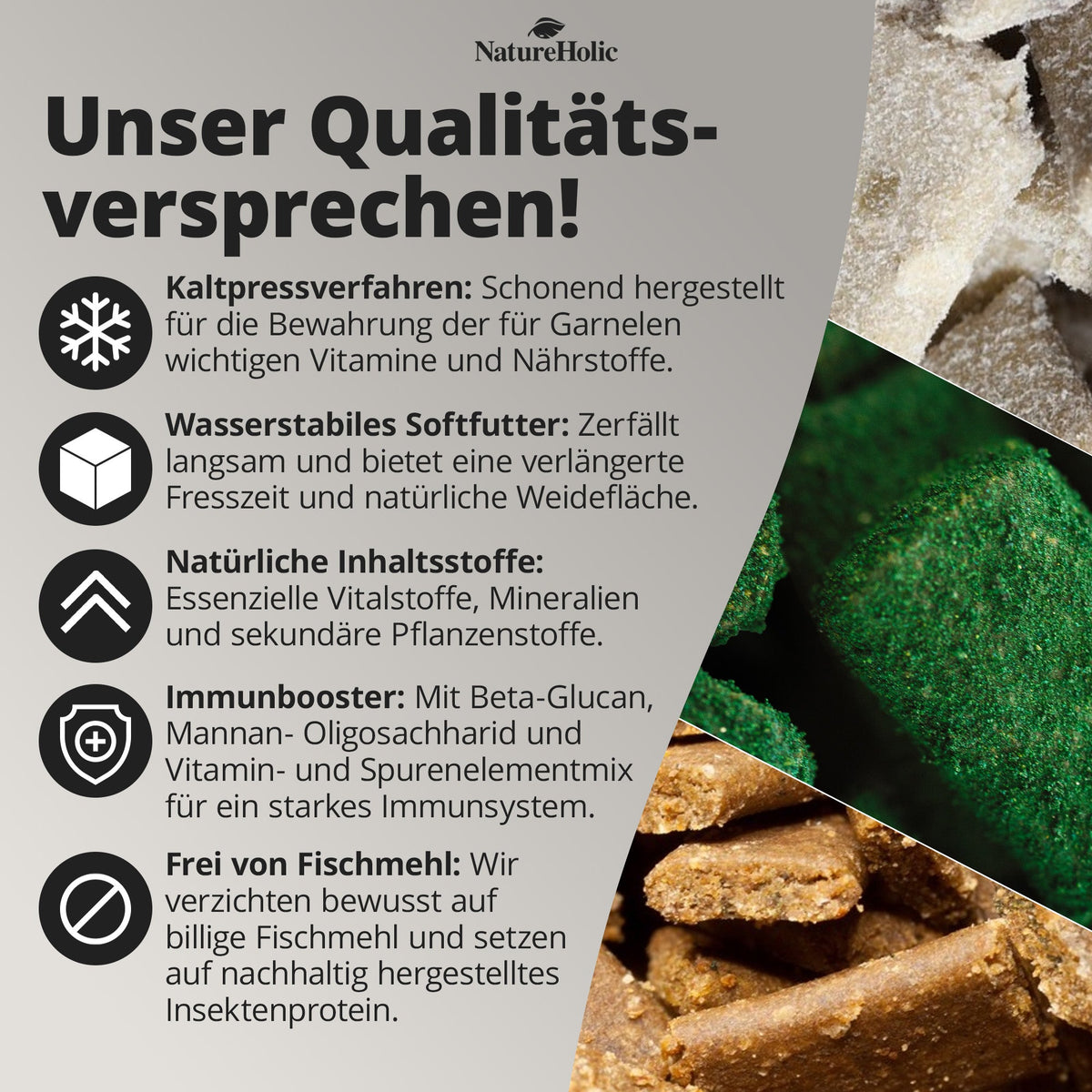 NatureHolic - Futter Paket - Mainfeed / Proteinfeed / Mineralfeed