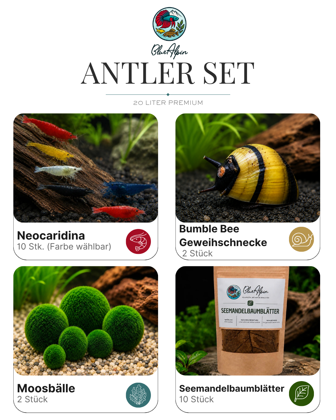 Antler Set BlueAlpin 20 Liter Premium
