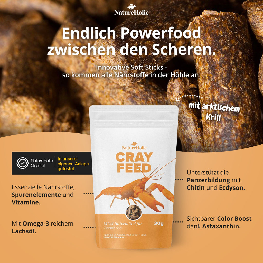 NatureHolic - Krebsfeed - Krebsfutter - 30g - Crayfeed