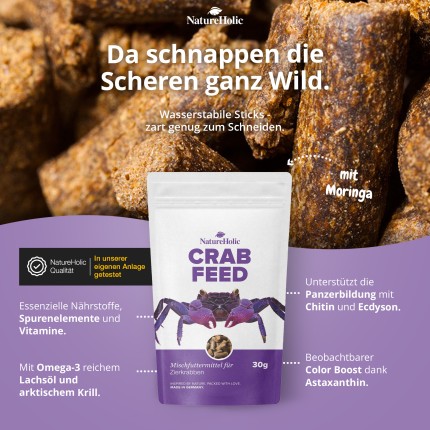 NatureHolic - Krabbenfeed - Krabbenfutter - 30g - Crabfeed