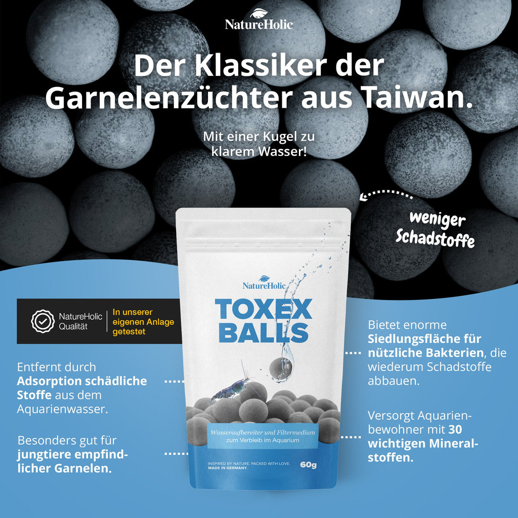 NatureHolic ToxEx Balls - Wasseraufbereiter - 60g