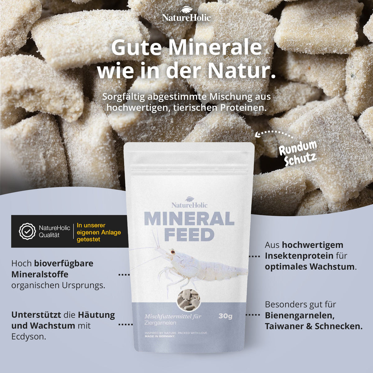 NatureHolic - Mineralfeed Garnelenfutter - 30g