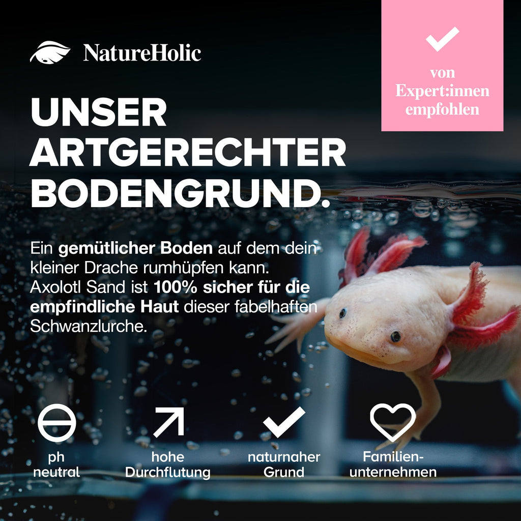 Axolotl Sand - 10kg Natursand für Axolotl