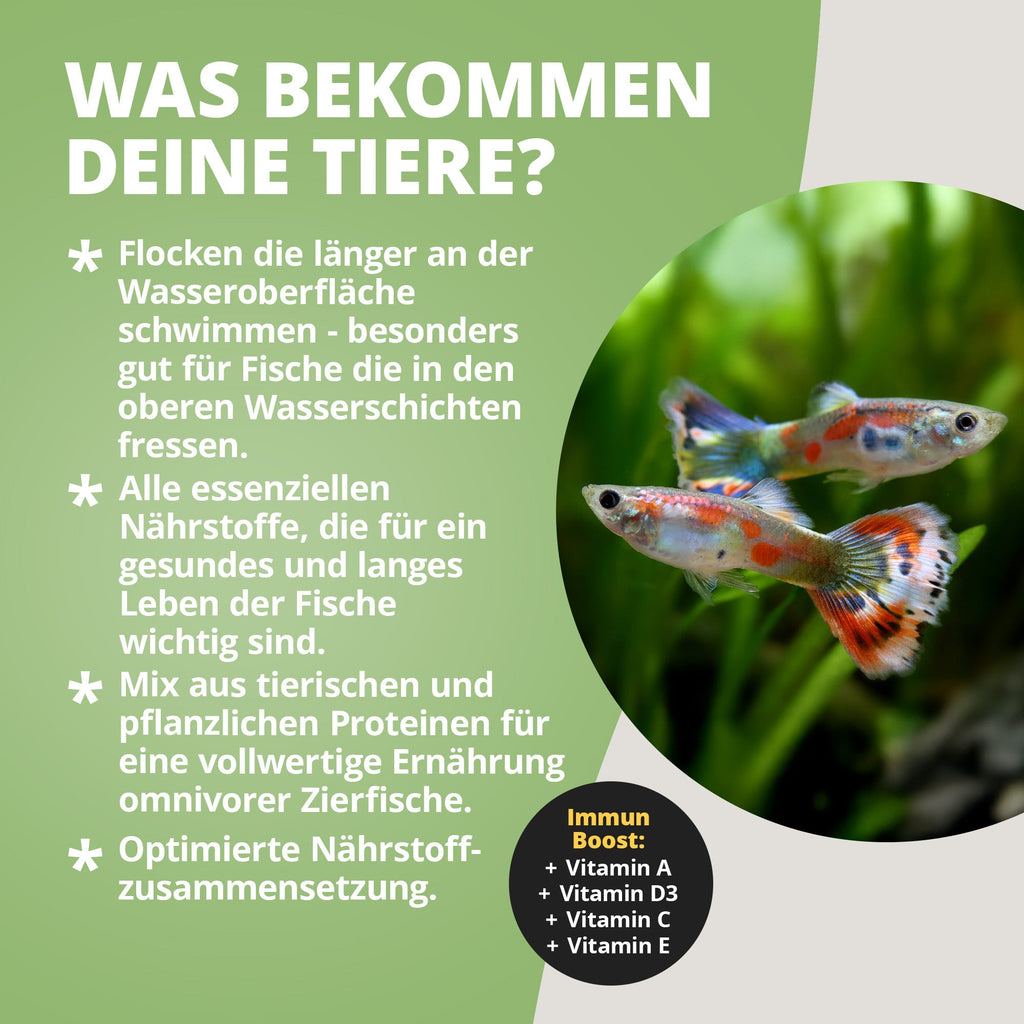 NatureHolic Hauptfeed "Flocke" - Zierfischhauptfutter - 10g