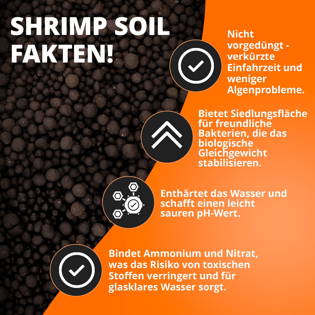 NatureHolic Shrimp Soil - Spezial Bodengrund für Garnelen im Aquarium