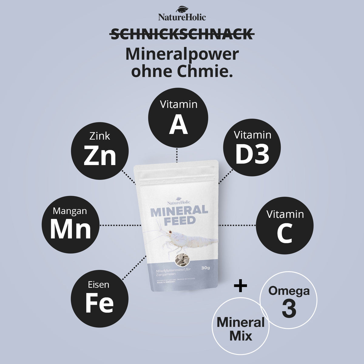 NatureHolic - Mineralfeed Garnelenfutter - 30g