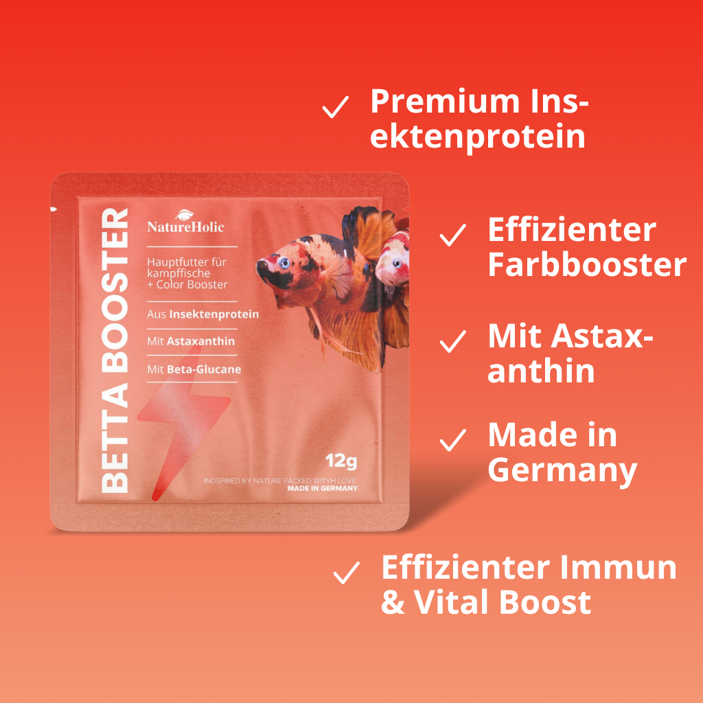 Kampffisch Futter Set - Gesunde Ernährung für alle Bettas / Betta splendens - Für eine artgerechte Kampffisch Haltung im Aquarium