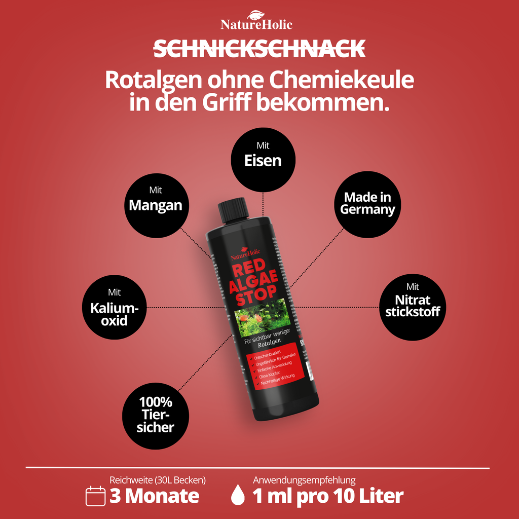NatureHolic Red Algae Stop - 250ml Rotalgen Entferner