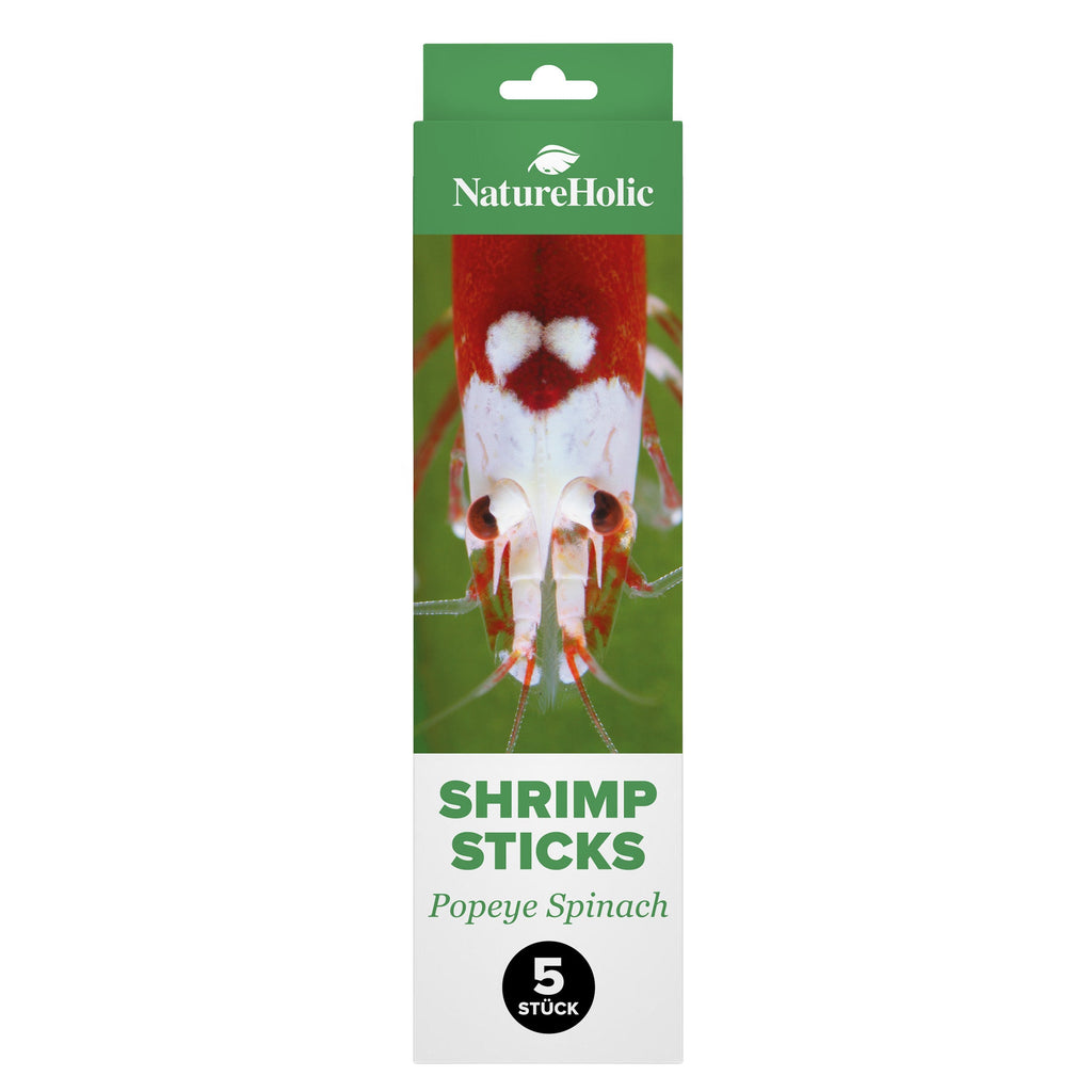 NatureHolic - Garnelen Lollies „Popeye - Spinat“ - 5 Lollis fürs Aquarium